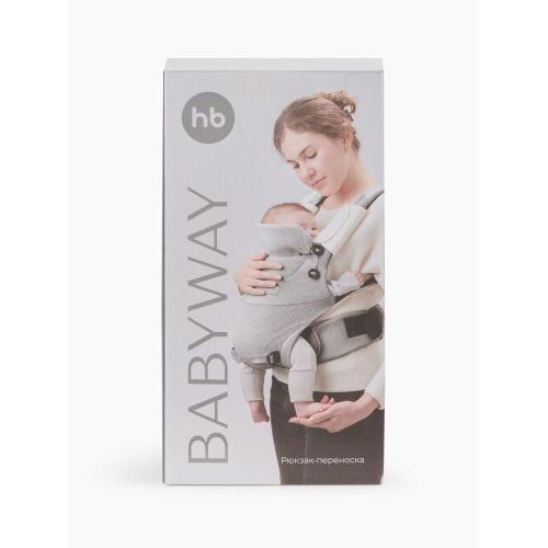 Рюкзак-переноска Babyway Happy Baby 40068 grey серый фото 10