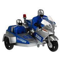 Металлическая модель Мотоцикл с коляской Полиция Технопарк SB-16-48WB
