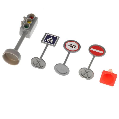 Игровой набор Светофор с дорожными знаками Технопарк SB-17-21-BLC фото 6