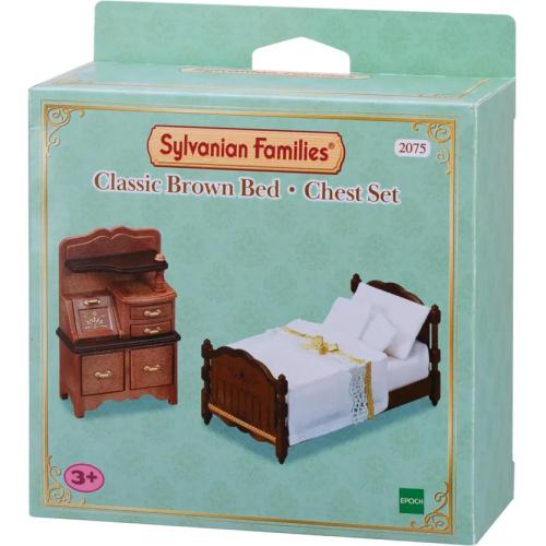 Игровой набор Sylvanian Families Классические коричневые кровать и комод Epoch 2075 фото 3