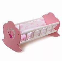 Деревянная кроватка-люлька для кукол Корона Mary Poppins 67115