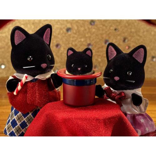 Игровой набор Sylvanian Families Семья Чёрных котов Epoch 5530 фото 2