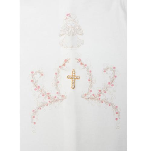 Крестильная рубаха Ангелочки и крестик Clariss 244-6 фото 2