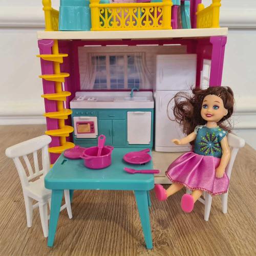 Домик для куклы Lola's house 2 floors с куклой и аксессуарами DeDe 03661 фото 6